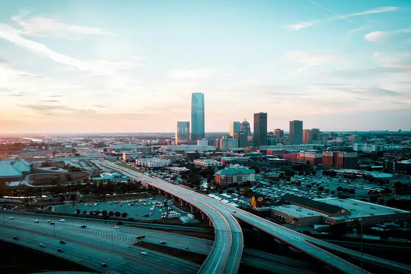 Eagle eye view Oklahoma City