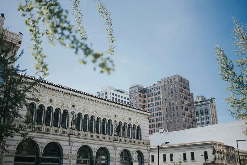 Photo of white 2 story building in Birmingham Alabama