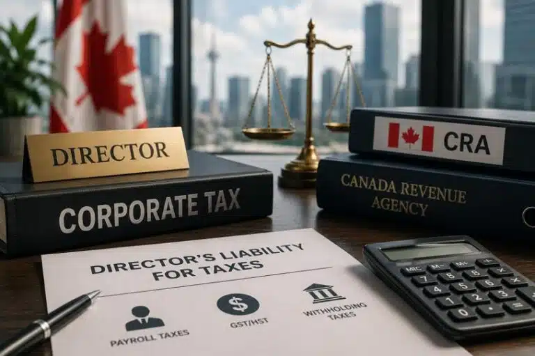 Director’s Liability for Taxes: A Canadian Tax Lawyer’s Guide to CRA Rules